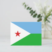 Carte Postale Drapeau de Djibouti (Debout devant)