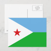 Carte Postale Drapeau de Djibouti (Devant / Derrière)