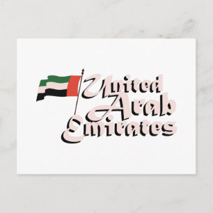 Carte Postale Drapeau de Dubaï Émirats arabes unis