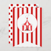 Carte Postale Drapeau de fête de tente de cirque Bunting Bannièr (Devant / Derrière)