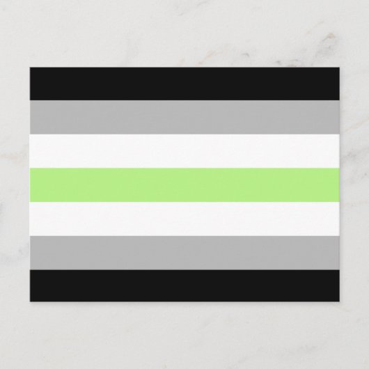 Carte Postale Drapeau de fierté agender (Devant)