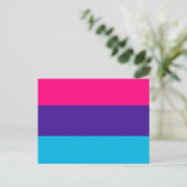 Carte Postale Drapeau de fierté androgyne (Debout devant)