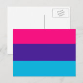 Carte Postale Drapeau de fierté androgyne (Devant / Derrière)