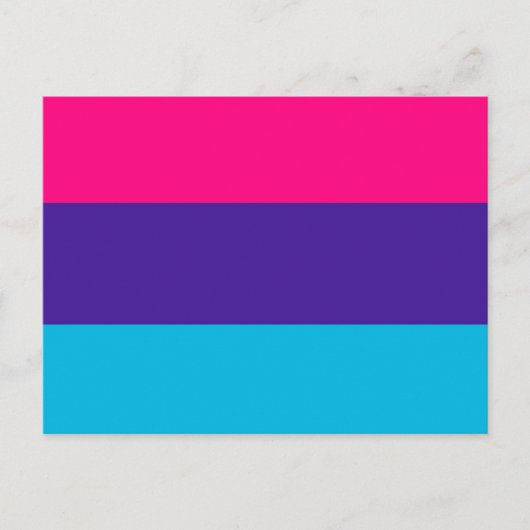 Carte Postale Drapeau de fierté androgyne (Devant)
