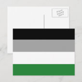 Carte Postale Drapeau de fierté androphile (Devant / Derrière)