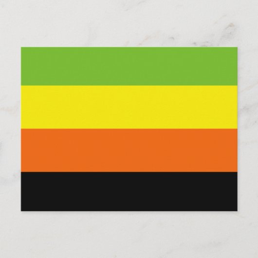 Carte Postale Drapeau de fierté aromantique (Devant)