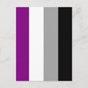 Carte Postale Drapeau de fierté asexué