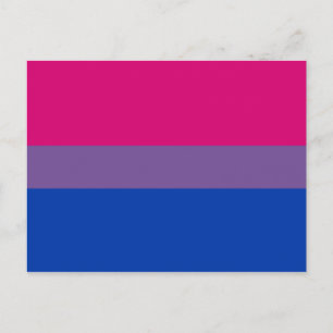 Carte Postale Drapeau de fierté bisexuel