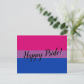 Carte Postale Drapeau de fierté bisexuel (Debout devant)