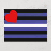 Carte Postale Drapeau de fierté cuir (Devant)