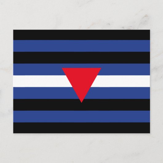 Carte Postale Drapeau de fierté cuir queer (Devant)