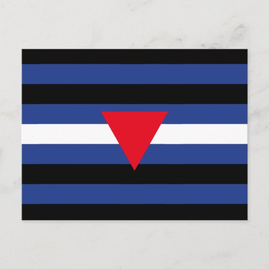 Carte Postale Drapeau de fierté cuir queer (Devant)