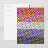 Carte Postale Drapeau de fierté Cupioromantique Abstrait Tripant (Devant / Derrière)