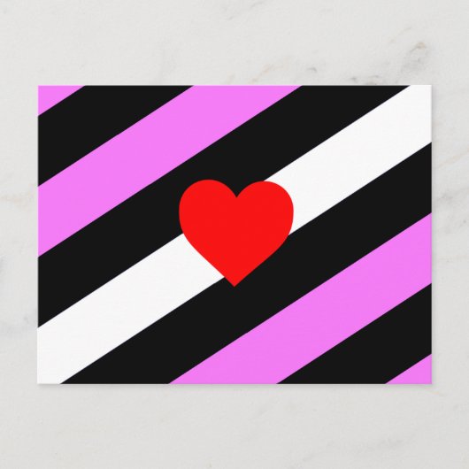 Carte Postale Drapeau de fierté de fille de cuir (Devant)