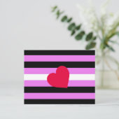 Carte Postale Drapeau de fierté de fille de cuir (Debout devant)