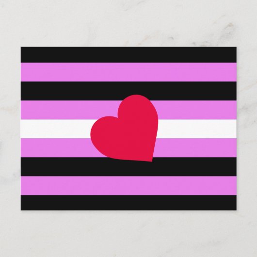 Carte Postale Drapeau de fierté de fille de cuir (Devant)