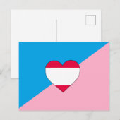 Carte Postale Drapeau de fierté de jeu d'âge (Devant / Derrière)