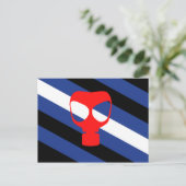 Carte Postale Drapeau de fierté de masque (Debout devant)