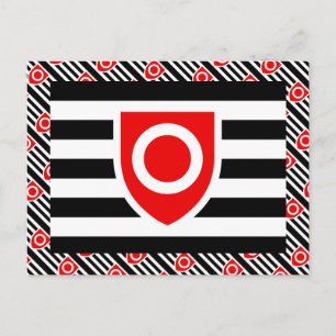 CARTE POSTALE DRAPEAU DE FIERTE DE PROPRIÉTÉ