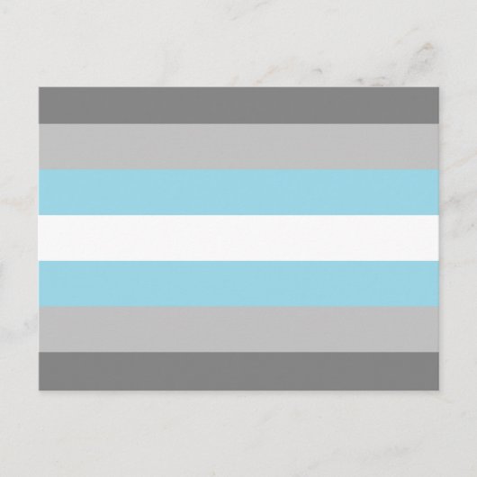 Carte Postale Drapeau de fierté demiboy (Devant)