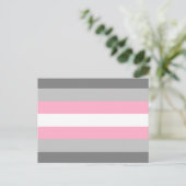 Carte Postale Drapeau de fierté demifille (Debout devant)