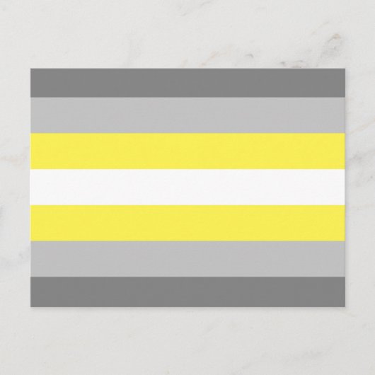 Carte Postale Drapeau de fierté demigender (Devant)