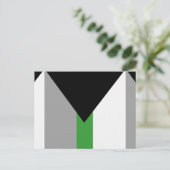 Carte Postale Drapeau de fierté demiromantique (Debout devant)