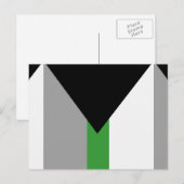 Carte Postale Drapeau de fierté demiromantique (Devant / Derrière)