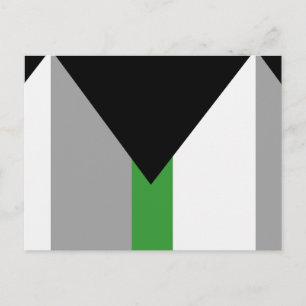 Carte Postale Drapeau de fierté demiromantique
