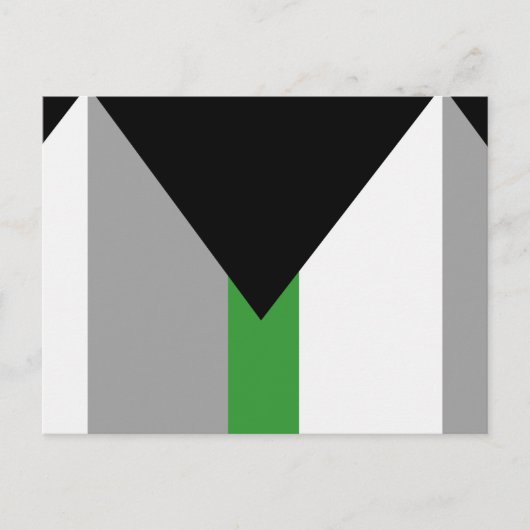 Carte Postale Drapeau de fierté demiromantique (Devant)