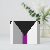 Carte Postale Drapeau de fierté demisexuel (Debout devant)