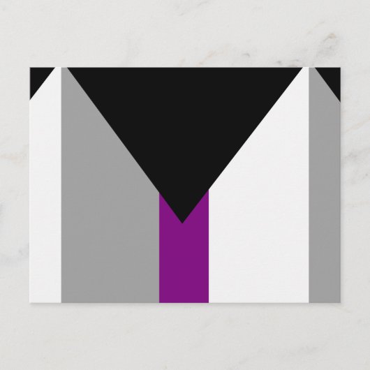 Carte Postale Drapeau de fierté demisexuel (Devant)