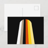 Carte Postale Drapeau de fierté des cheveux longs (Devant / Derrière)