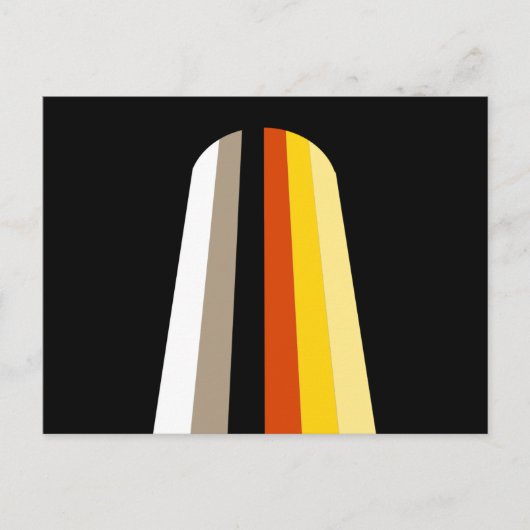 Carte Postale Drapeau de fierté des cheveux longs (Devant)
