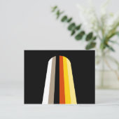 Carte Postale Drapeau de fierté des cheveux longs (Debout devant)