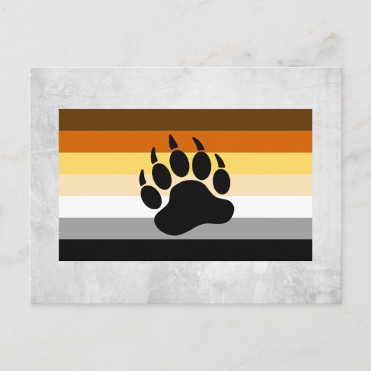 Carte Postale Drapeau de fierté des Ours (Devant)