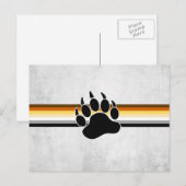 Carte Postale Drapeau de fierté des Ours (Devant / Derrière)