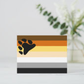Carte Postale Drapeau de fierté des Ours (Debout devant)