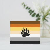 Carte Postale Drapeau de fierté des Ours (Debout devant)