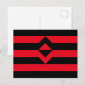 Carte Postale Drapeau de fierté du poing (Devant / Derrière)