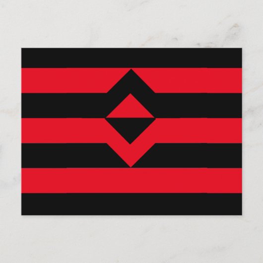 Carte Postale Drapeau de fierté du poing (Devant)