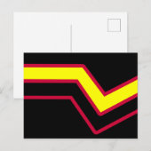 Carte Postale Drapeau de fierté en caoutchouc / latex (Devant / Derrière)