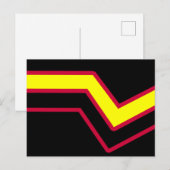 Carte Postale Drapeau de fierté en caoutchouc / latex (Devant / Derrière)