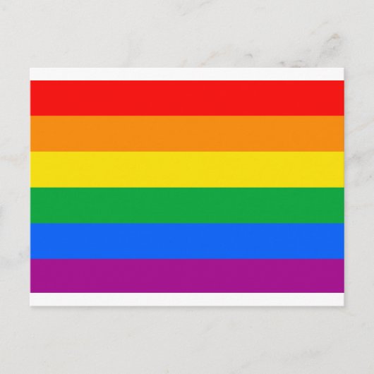 Carte Postale Drapeau de fierté gay traditionnel (Devant)