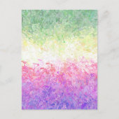 Carte Postale Drapeau de Fierté Genderdoe Abstrait Boho Trippy (Devant)