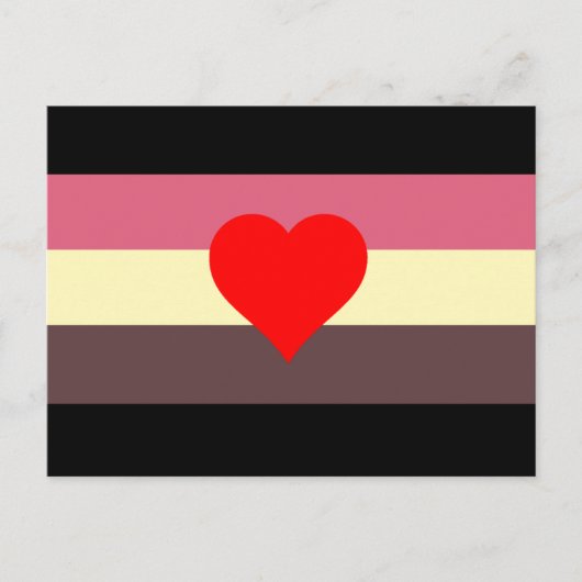 Carte Postale Drapeau de fierté grasse (Devant)