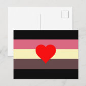 Carte Postale Drapeau de fierté grasse (Devant / Derrière)