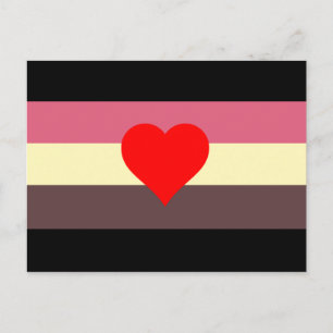 Carte Postale Drapeau de fierté grasse