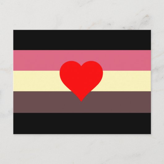 Carte Postale Drapeau de fierté grasse (Devant)