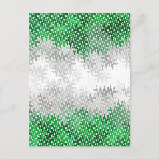 Carte Postale Drapeau de fierté grisromantique abstrait ondulé t (Devant)
